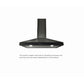 Elica Varna 36" Black Stainless Steel & Black Glass 3-Speed Capacitive Touch Wall Mount Range Hood