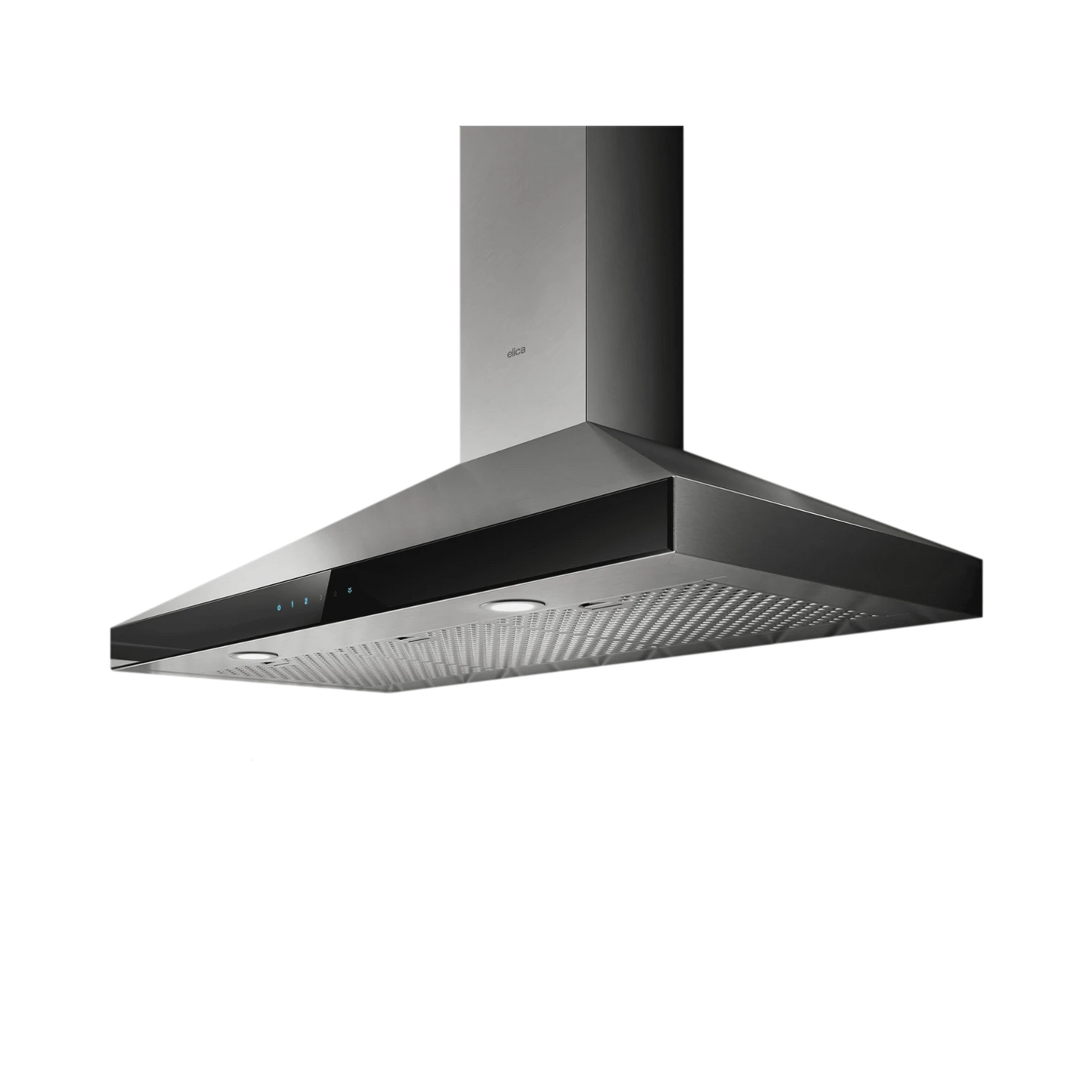 Elica Varna 36" Black Stainless Steel & Black Glass 3-Speed Capacitive Touch Wall Mount Range Hood