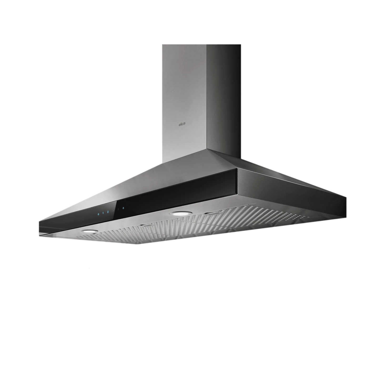 Elica Varna 36" Black Stainless Steel & Black Glass 3-Speed Capacitive Touch Wall Mount Range Hood