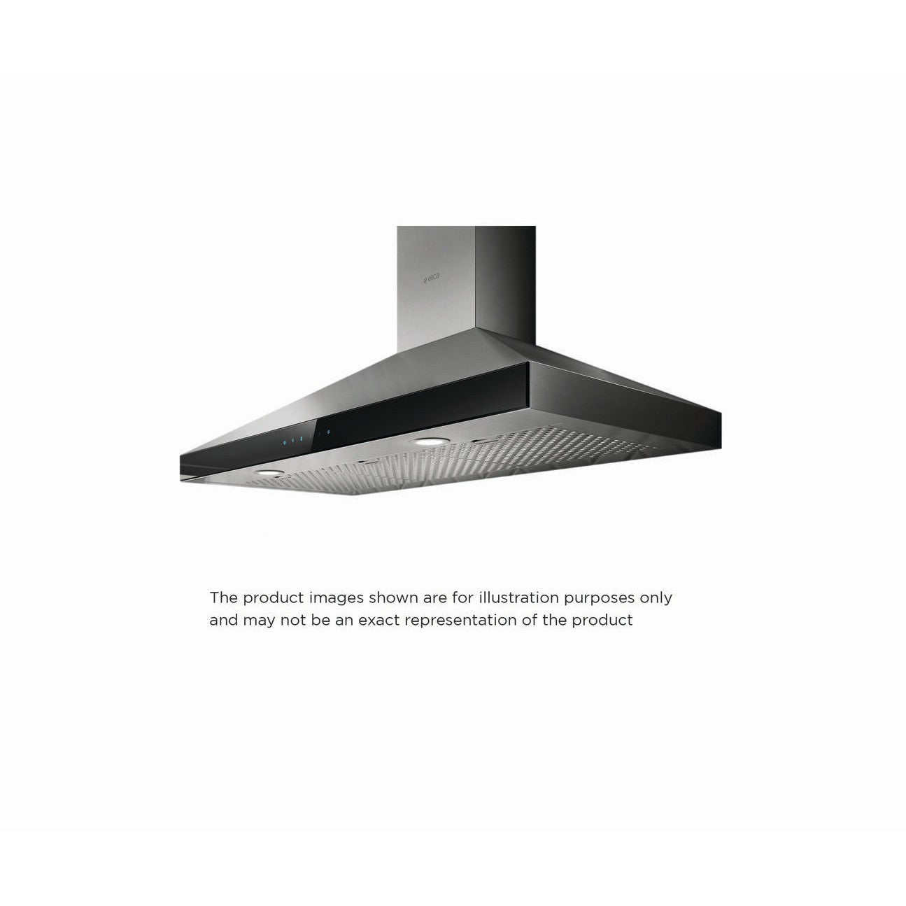 Elica Varna 36" Stainless Steel & Black Glass 3-Speed Capacitive Touch Wall Mount Range Hood