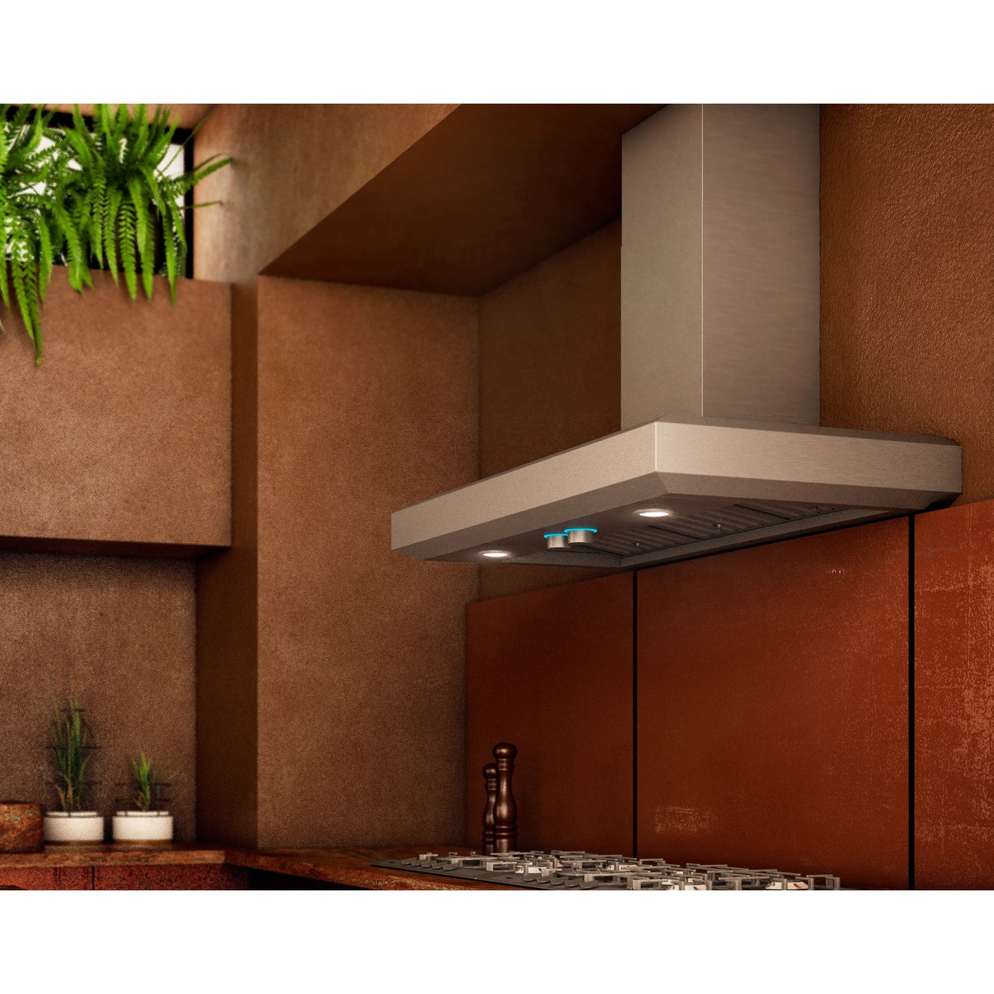 Elica Vavano 36" Stainless Steel 4-Speed Rotating Knob Wall Mount Range Hood