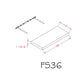 Euro Cafe 36" Floating Wall Shelf