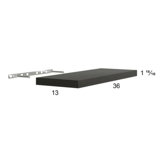 Euro Cafe 36" Floating Wall Shelf