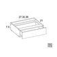 Euro Cafe 36" Knee Drawer