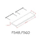 Euro Cafe 60" Floating Wall Shelf