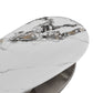 Finesse Decor Celestia Silver Marble Form Coffee Table