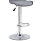 Finesse Decor Celestial Heights Gray and Chrome Adjustable Bar Stool - Set of 2