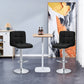 Finesse Decor Mirage Chrome Couture Black Counter Stool - Set of 2