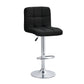 Finesse Decor Mirage Chrome Couture Black Counter Stool - Set of 2
