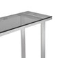 Finesse Decor Monolith Chic Black Marble Console Table