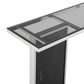 Finesse Decor Monolith Chic Black Marble Console Table