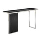 Finesse Decor Monolith Chic Black Marble Console Table