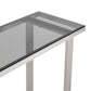 Finesse Decor Monolith Chic White and Black Marble Console Table