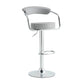 Finesse Decor Radiance Rise Chrome and Gray Finish - Set of 2
