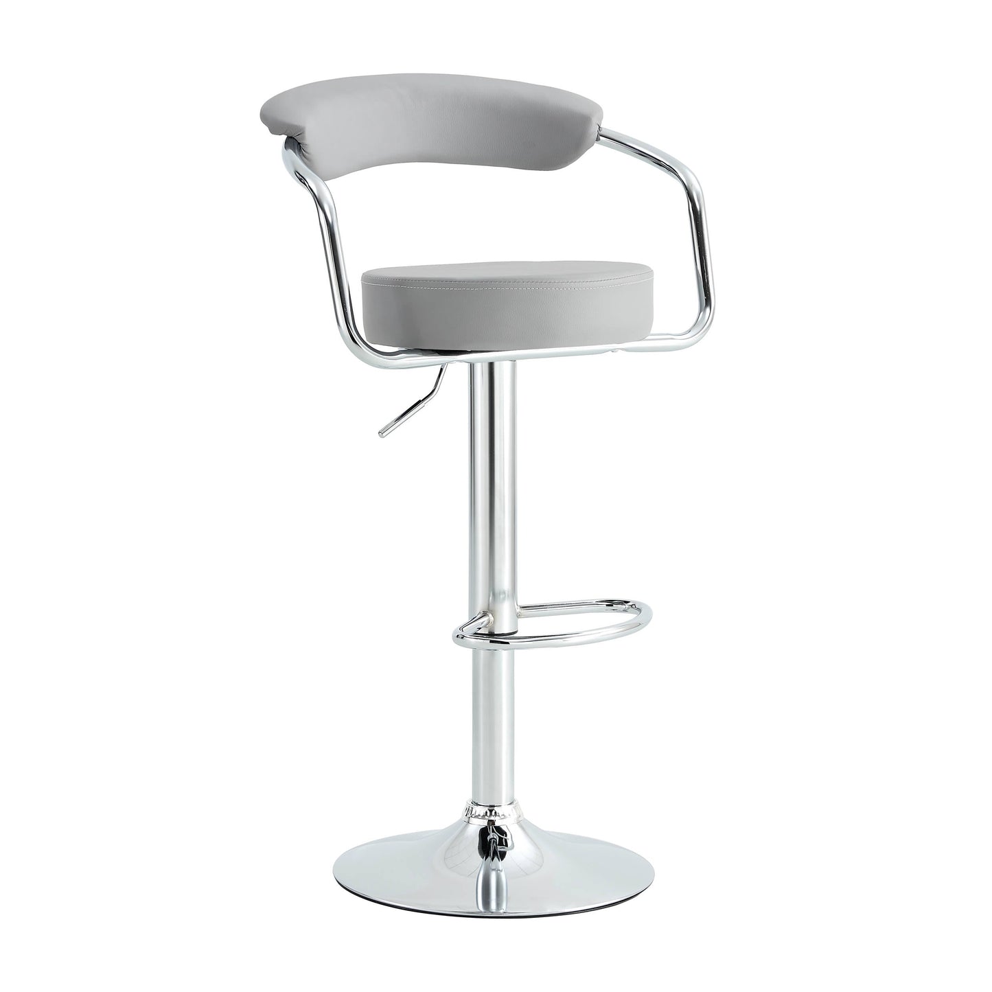 Finesse Decor Radiance Rise Chrome and Gray Finish - Set of 2
