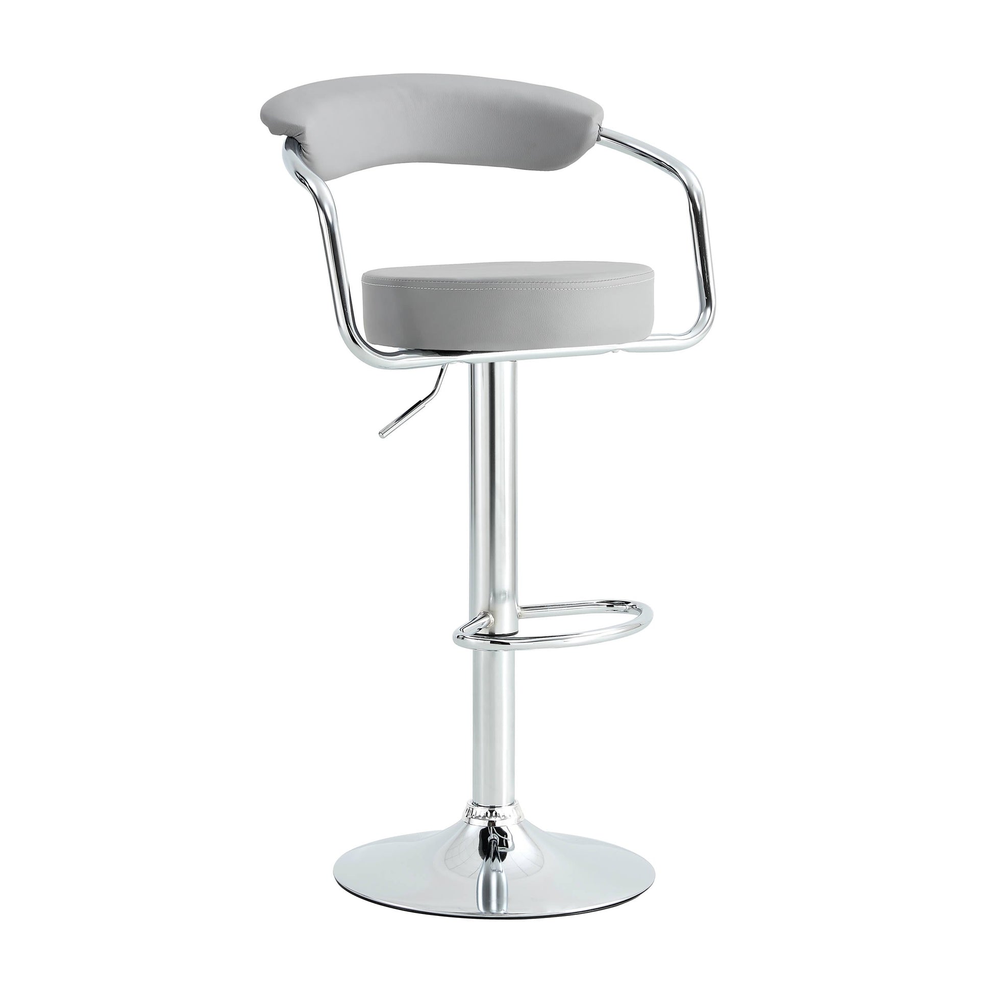 Finesse Decor Radiance Rise Chrome and Gray Finish - Set of 2