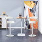 Finesse Decor Radiance Rise Chrome and White Finish - Set of 2