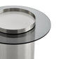 Finesse Decor Silver Twin Halo Marble Top Coffee Table Set