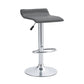 Finesse Decor Zenith Chrome Elegance Gray Counter Stools - Set of 2