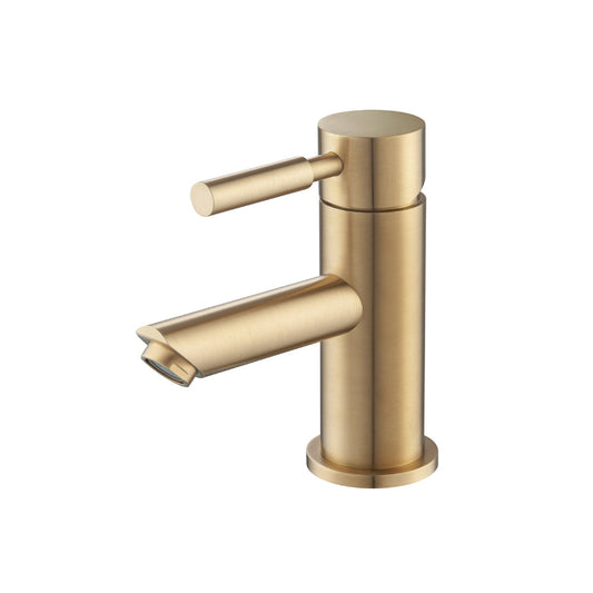 Flusso Faucets Brushed Bronze PVD Single Hole Bathroom Faucet