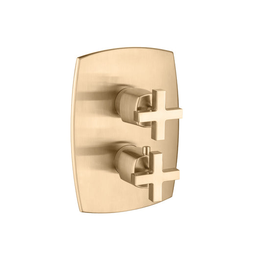 Flusso Faucets Brushed Bronze PVD Trim For Thermostatic Valve
