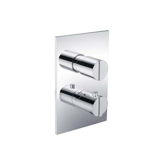 Flusso Faucets Chrome Thermostatic Trim Set
