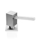 Flusso Faucets Klassiker 3" Square Polished Steel Stainless Steel Kitchen Soap / Lotion Dispenser