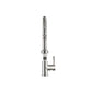 Flusso Faucets Klassiker Caso 19" Single Hole Dark Gray Semi-Professional Stainless Steel Pull-Down Kitchen Faucet With Dual Function Sprayer