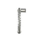 Flusso Faucets Klassiker Caso 19" Single Hole Gunmetal Gray Semi-Professional Stainless Steel Pull-Down Kitchen Faucet With Dual Function Sprayer