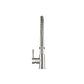 Flusso Faucets Klassiker Caso 19" Single Hole Sky Blue Semi-Professional Stainless Steel Pull-Down Kitchen Faucet With Dual Function Sprayer