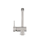 Flusso Faucets Klassiker Cito 11" Single Hole Dark Gray Stainless Steel Pull-Out Kitchen Faucet With Dual Function Sprayer