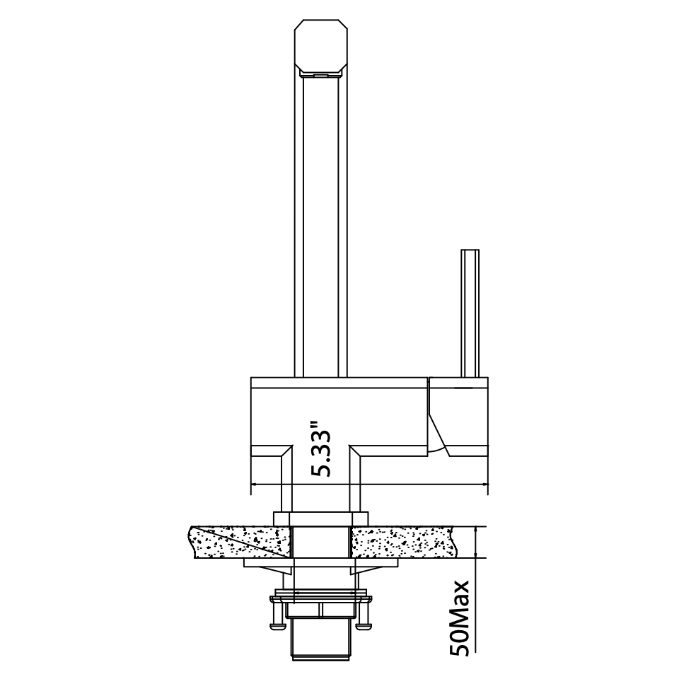 Flusso Faucets Klassiker Cito 11" Single Hole Dark Tan Stainless Steel Pull-Out Kitchen Faucet With Dual Function Sprayer