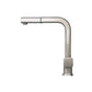 Flusso Faucets Klassiker Cito 11" Single Hole Light Tan Stainless Steel Pull-Out Kitchen Faucet With Dual Function Sprayer