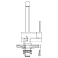 Flusso Faucets Klassiker Cito 11" Single Hole Light Tan Stainless Steel Pull-Out Kitchen Faucet With Dual Function Sprayer