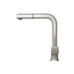 Flusso Faucets Klassiker Cito 11" Single Hole Matte Black Stainless Steel Pull-Out Kitchen Faucet With Dual Function Sprayer