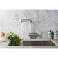 Flusso Faucets Klassiker Cito 11" Single Hole Matte Black Stainless Steel Pull-Out Kitchen Faucet With Dual Function Sprayer