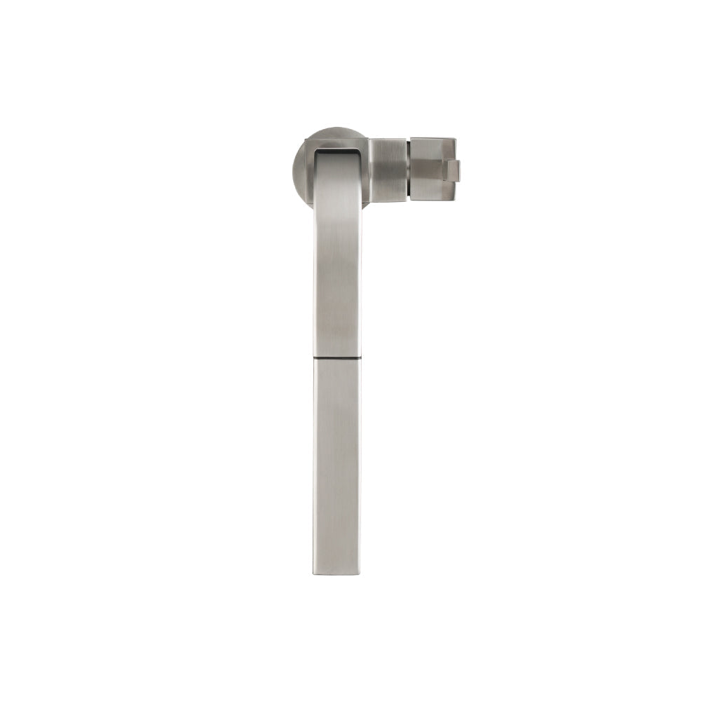 Flusso Faucets Klassiker Deus 12" Single Hole Gloss Black Stainless Steel Pull-Out Kitchen Faucet With Dual Function Sprayer