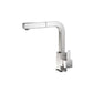Flusso Faucets Klassiker Deus 12" Single Hole Stainless Steel Pull-Out Kitchen Faucet With Dual Function Sprayer
