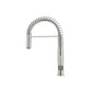 Flusso Faucets Klassiker Dixie 20" Single Hole Army Green Semi-Professional Stainless Steel Pull-Down Kitchen Faucet With Dual Function Sprayer