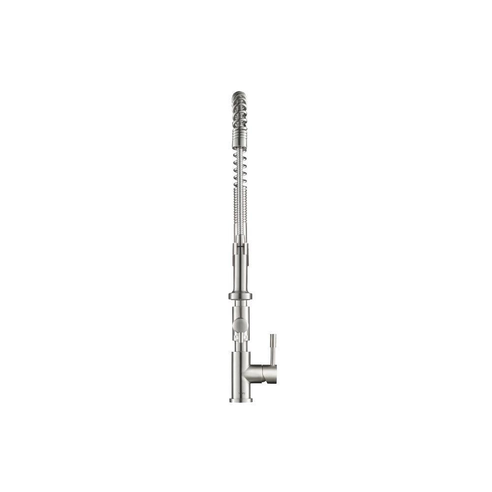 Flusso Faucets Klassiker Professio-F 27" Single Hole Dual-Function Stainless Steel Pull-Down Kitchen Faucet With Pot Filler