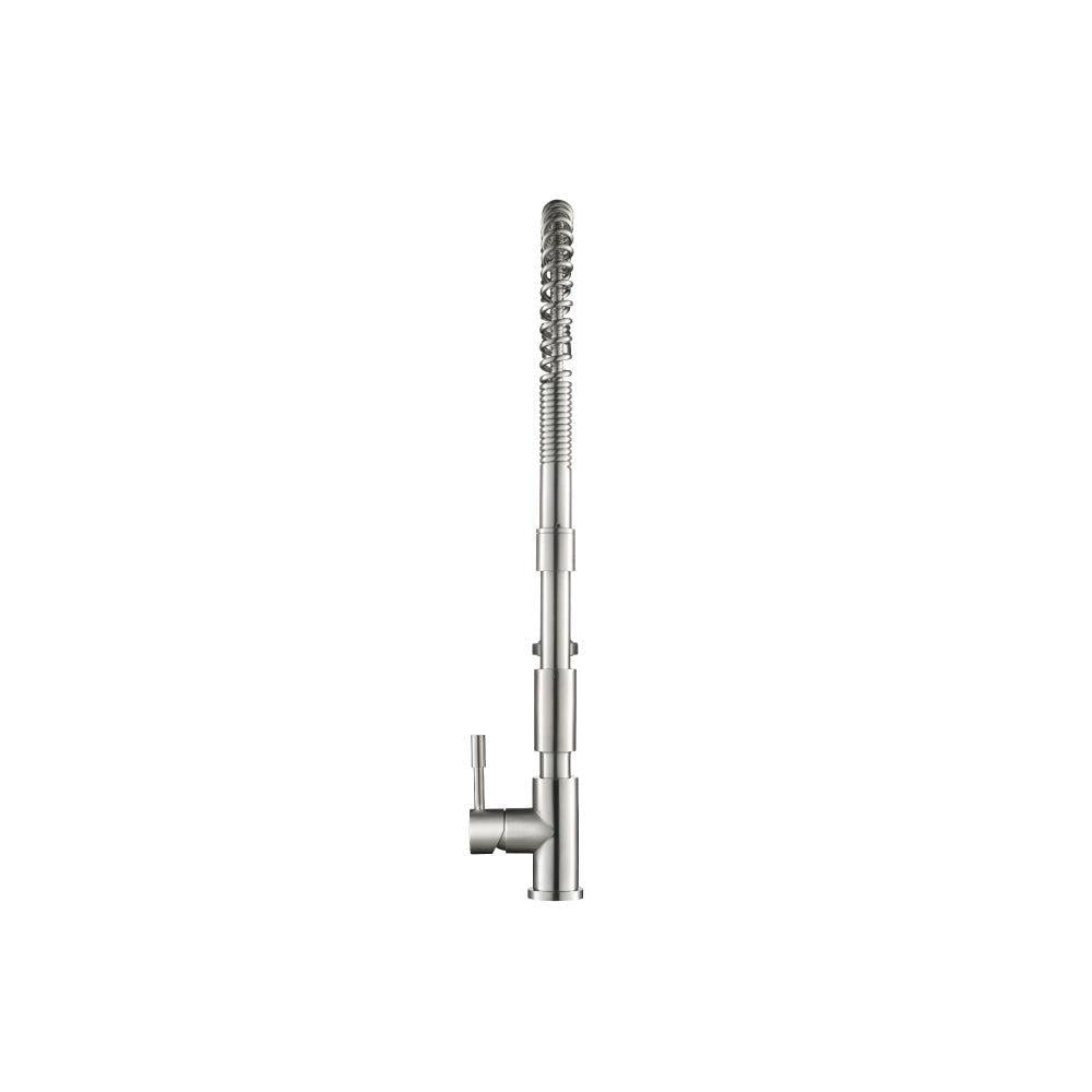 Flusso Faucets Klassiker Professio-F 27" Single Hole Dual-Function Stainless Steel Pull-Down Kitchen Faucet With Pot Filler