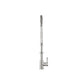 Flusso Faucets Klassiker Professio-S 27" Single Hole Polished Steel Stainless Steel Pull-Down Kitchen Faucet With Dual Function Sprayer