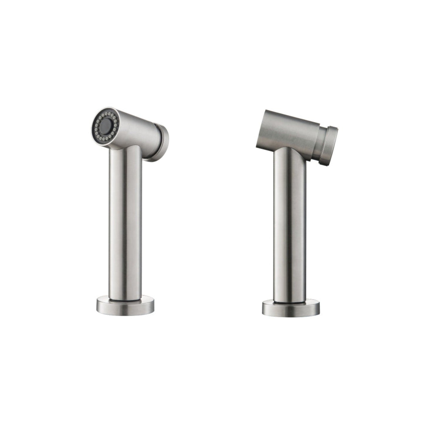 Flusso Faucets Klassiker Tanz 16" Single Hole Matte Black Stainless Steel Kitchen Faucet With Side Sprayer