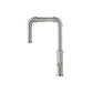 Flusso Faucets Klassiker Tanz 16" Single Hole Polished Steel Stainless Steel Kitchen Faucet With Side Sprayer