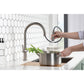 Flusso Faucets Klassiker Velox 17" Single Hole Stainless Steel Pull-Down Kitchen Faucet With Two Handle and Dual Function Sprayer
