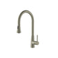 Flusso Faucets Klassiker Zest 18" Single Hole Light Verde Stainless Steel Pull-Down Kitchen Faucet With Dual Function Sprayer