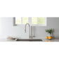 Flusso Faucets Klassiker Zest 18" Single Hole Stainless Steel Pull-Down Kitchen Faucet With Dual Function Sprayer