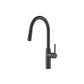 Flusso Faucets Klassiker Ziel 17" Single Hole Rock Gray Stainless Steel Pull-Down Kitchen Faucet With Dual Function Sprayer