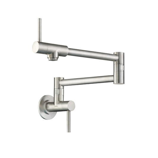 Flusso Faucets Stainless Steel Wall Mounted Pot Filler