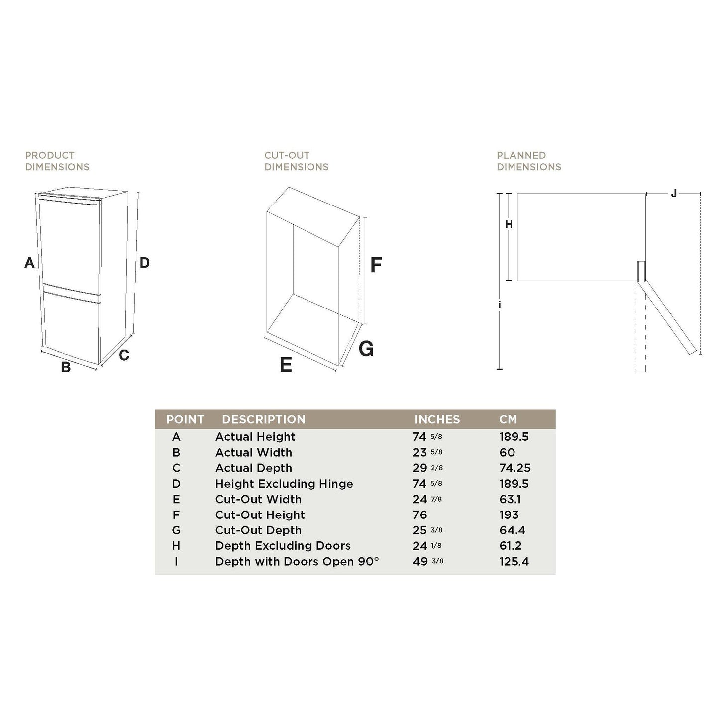 Forte 450 Series 24" 11.65 Cu. Ft. Cream Freestanding Bottom Freezer Retro Refrigerator